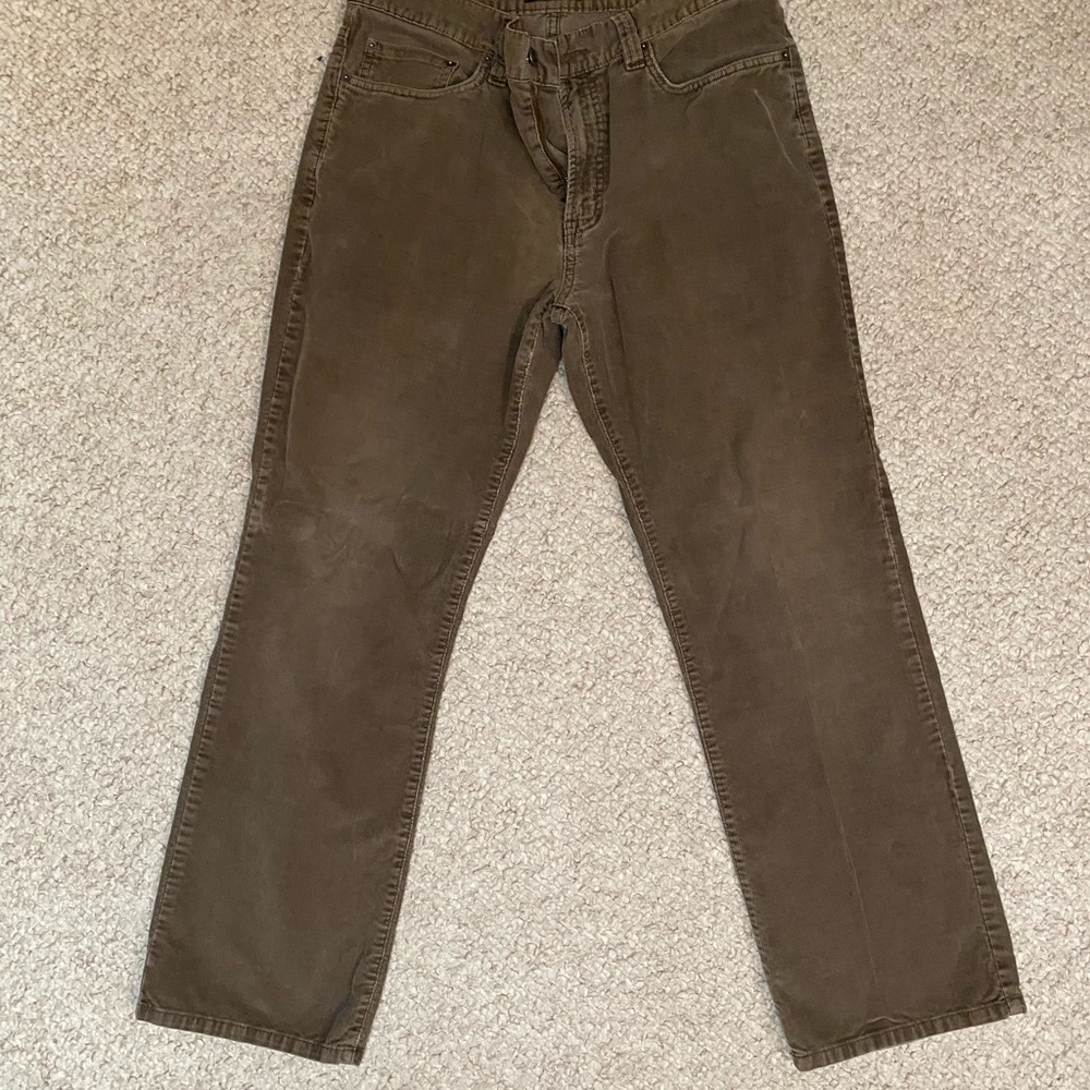 Eddie Bauer Brown Corduroy Striaght Cut